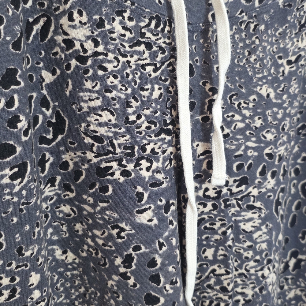 SUNDRY x Anthro Leopard Print Jogger Sweatpants Grey Charcoal Size 1 (Small) - Picture 6 of 11